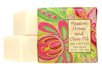 Passion Flower and Olive Oil Soap Square